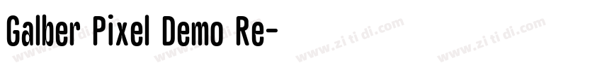 Galber Pixel Demo Re字体转换